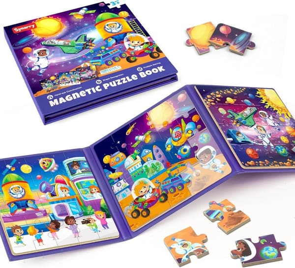 Magnetic Space Planet Puzzles for Toddlers 3-5 Years