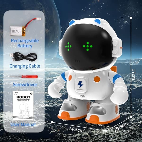 Smart Talking Astronaut Robot Toy for Kids, Ages 3-8