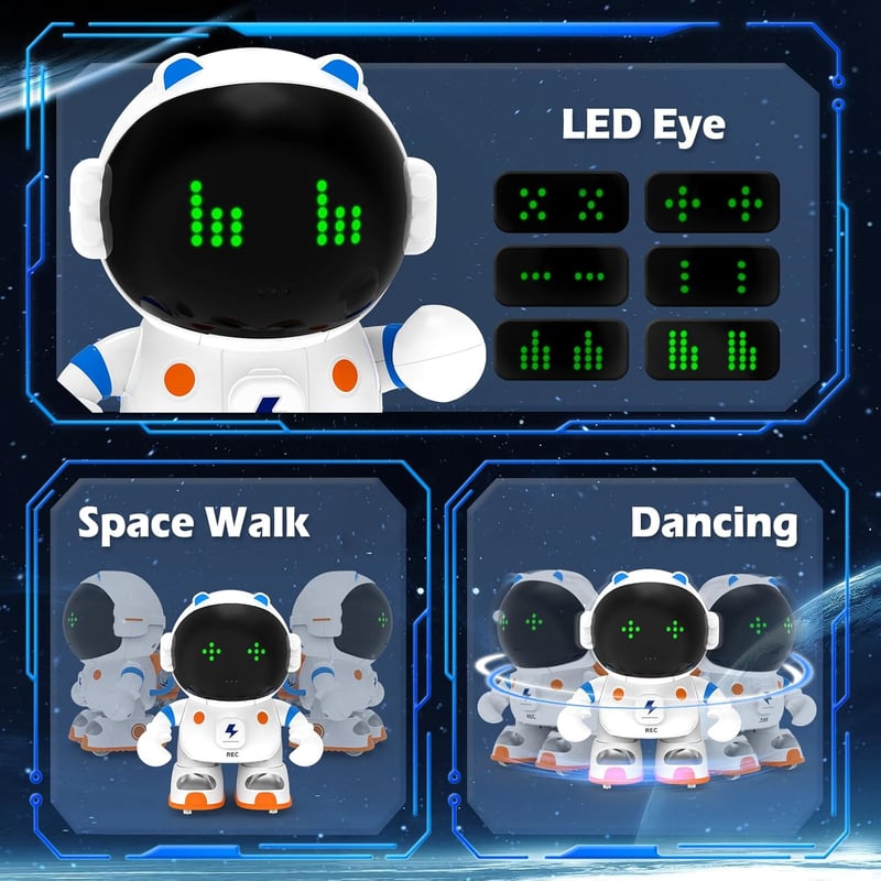 Smart Talking Astronaut Robot Toy for Kids, Ages 3-8
