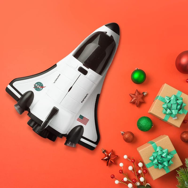 Light-Up Spaceship Shuttle Toy with Astronaut Figure for Kids