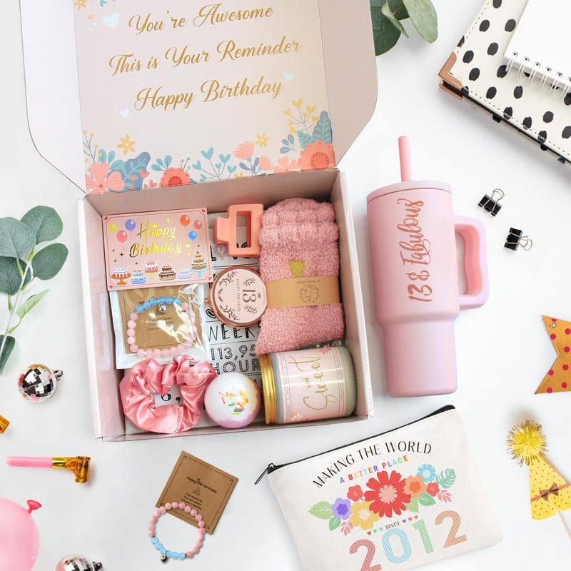 13th Birthday Gifts for Girls - Trendy 11-Piece Gift Set