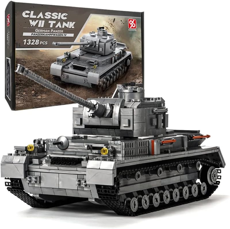 WW2 Military Model Tank Building Block Set with Soldiers (1328 PCS)