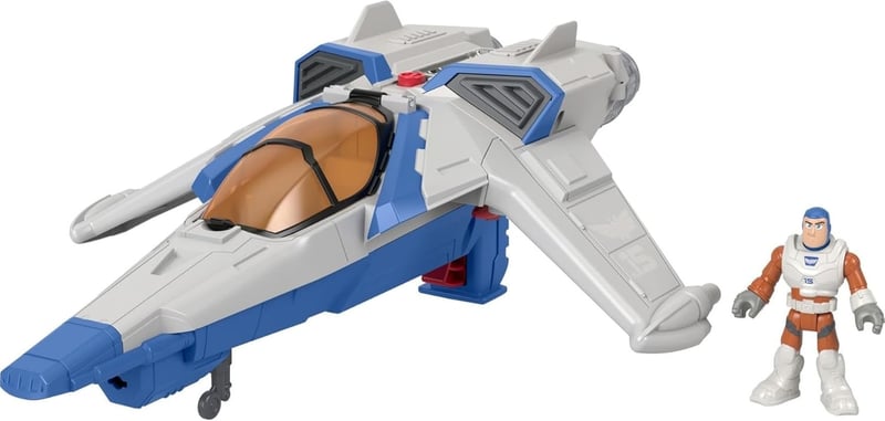 Disney Pixar Lightyear XL-15 Spaceship Toy with Buzz Figure for Kids 3+
