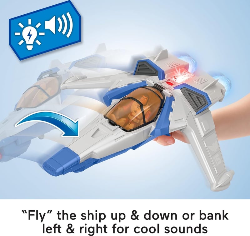 Disney Pixar Lightyear XL-15 Spaceship Toy with Buzz Figure for Kids 3+