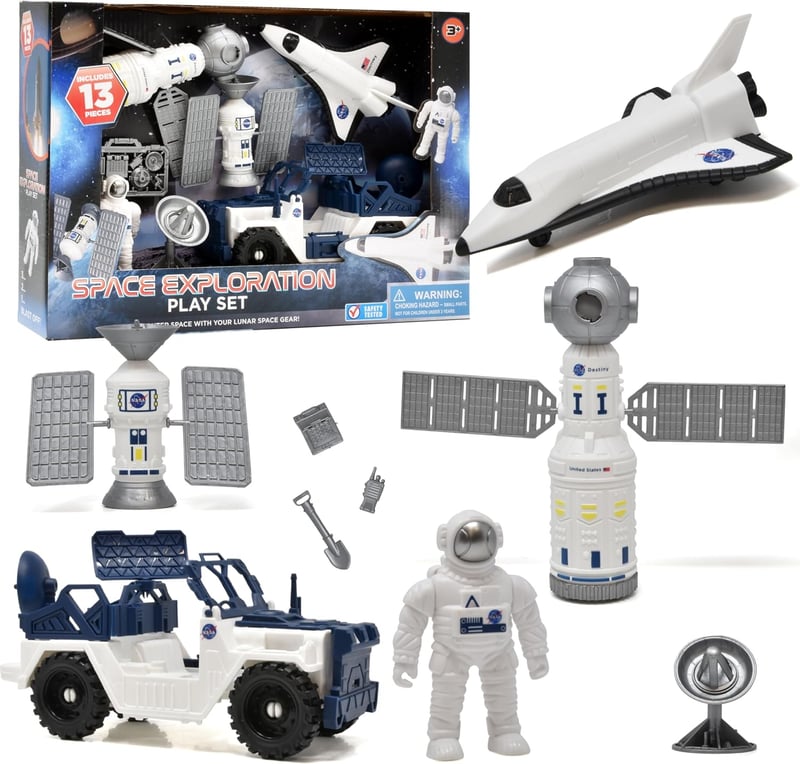 NASA Space Shuttle Astronaut Action Figure Toy for Kids