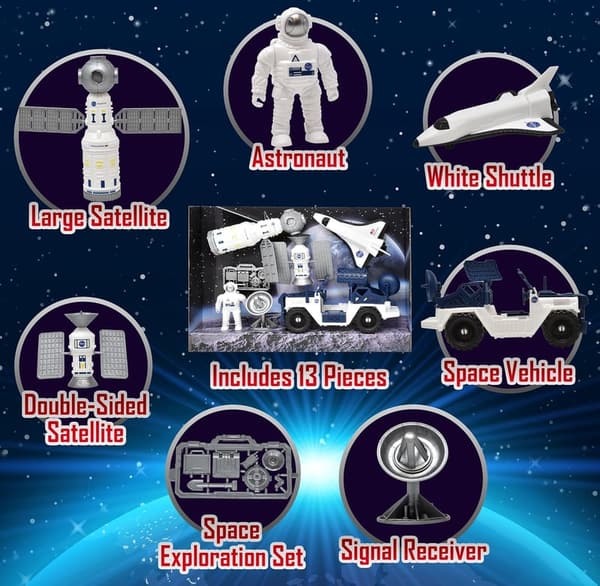 NASA Space Shuttle Astronaut Action Figure Toy for Kids
