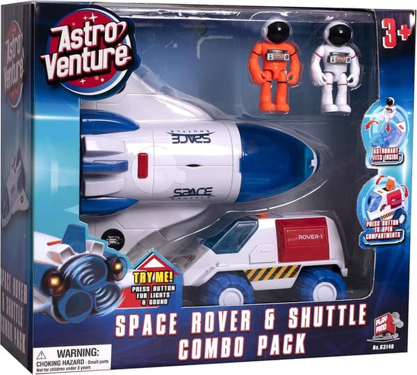 Astro Venture Space Shuttle Toy with Lights & Sound Effects