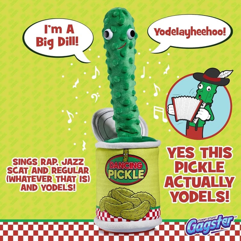 Dancing Pickle Toy - Electronic, Singing, and Joke-Telling Gift