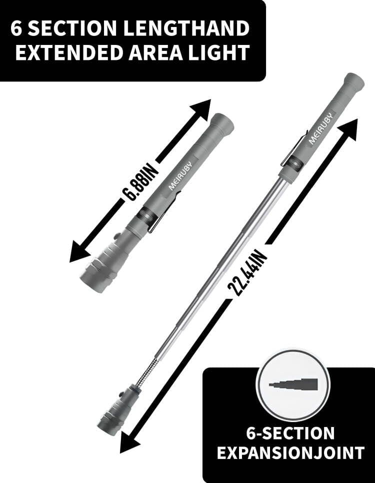 LED Magnetic Pickup Tool - Unique Gift for Men and Dads