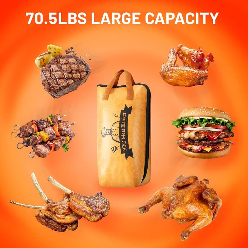 Insulated BBQ Meat Resting Blanket - Perfect for Grilling & Smoking