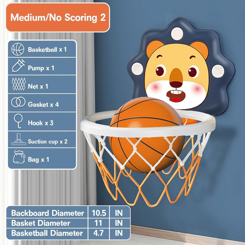 Indoor Mini Basketball Hoop for Toddlers - Gifts for Ages 1-4
