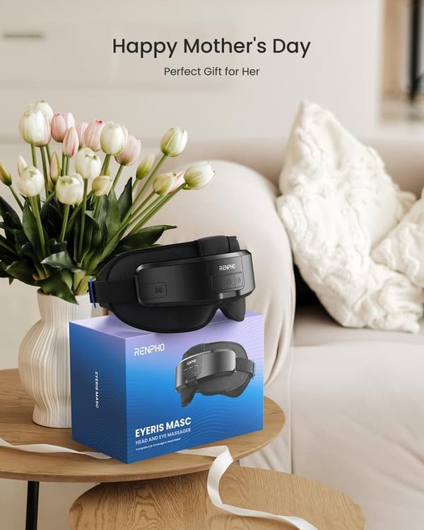 Heated Eye & Head Massager for Migraines - Birthday Gift for All