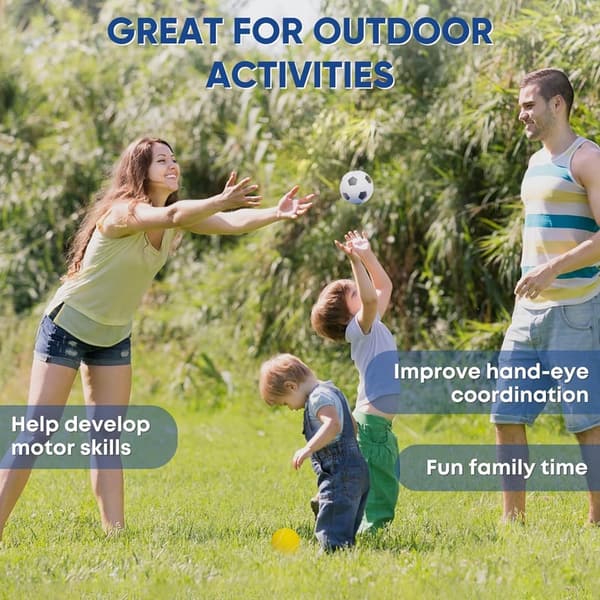 Set of 6 Mini Foam Sports Balls for Kids