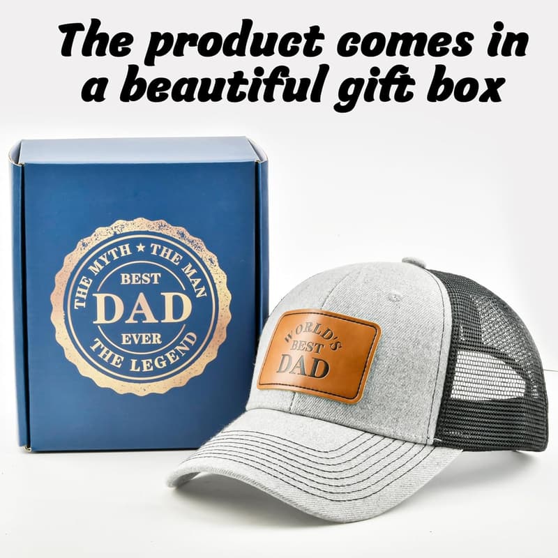 Father's Day Dad Hat with Gift Box - Ideal Gift for Dad