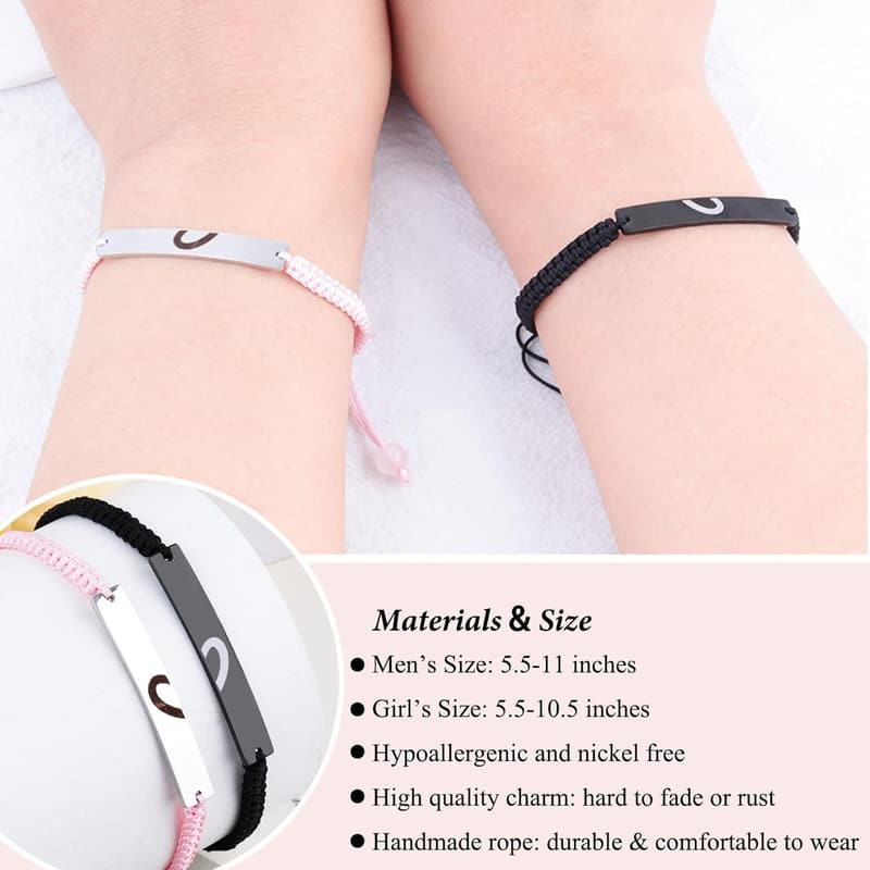 Father-Daughter Matching Heart Bracelets - Birthday & Valentine's Gift