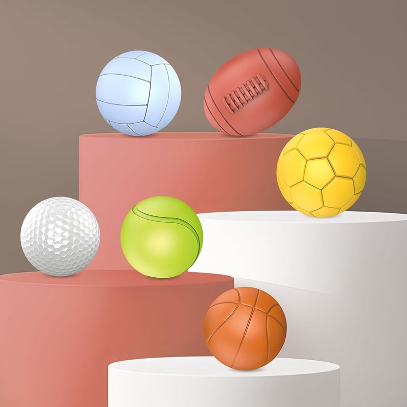 Montessori Soft Rubber Sensory Balls for Toddlers 1-3