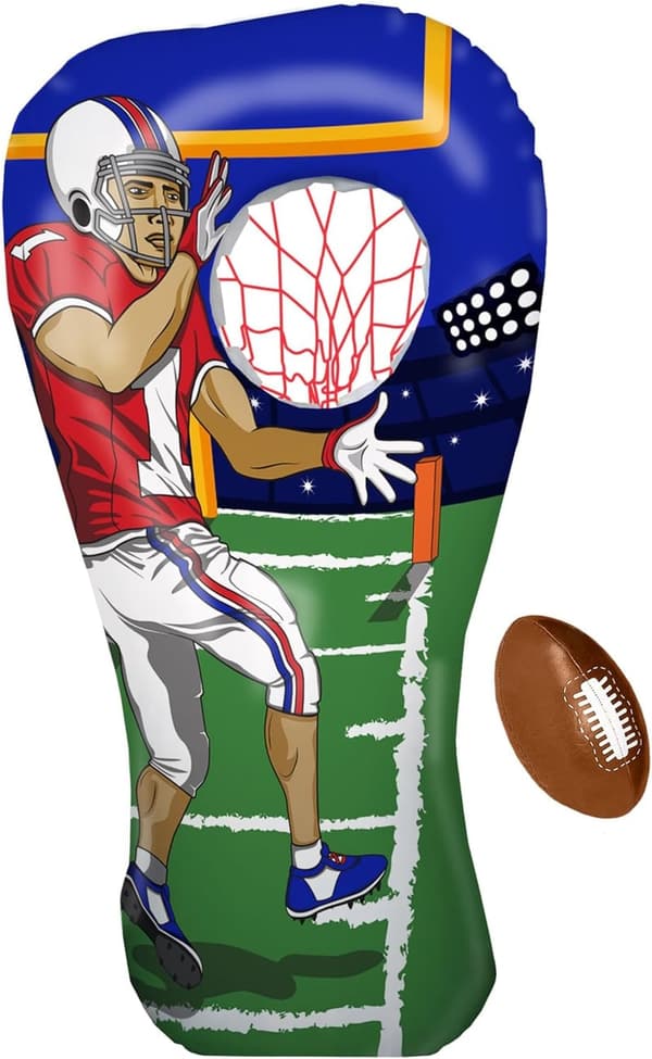 Inflatable Football Target Toss Game for Boys, Ages 8-12