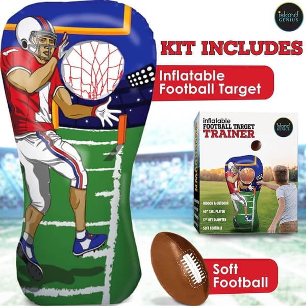 Inflatable Football Target Toss Game for Boys, Ages 8-12