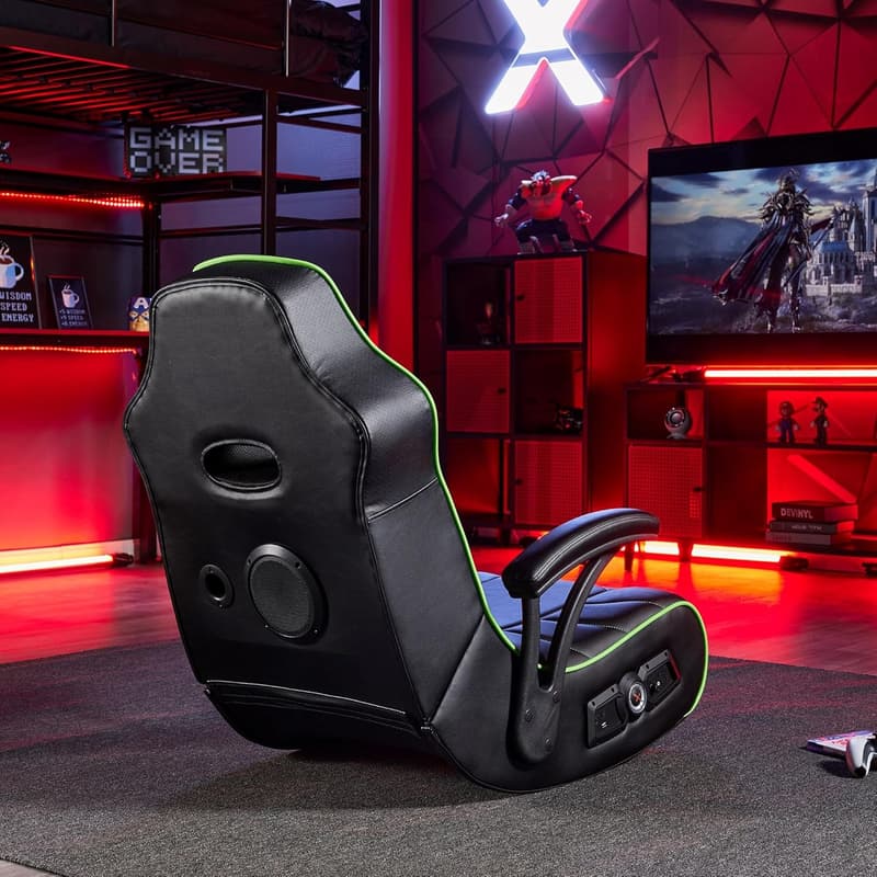 XL Video Gaming Chair with Speakers - Foldable for Gamers