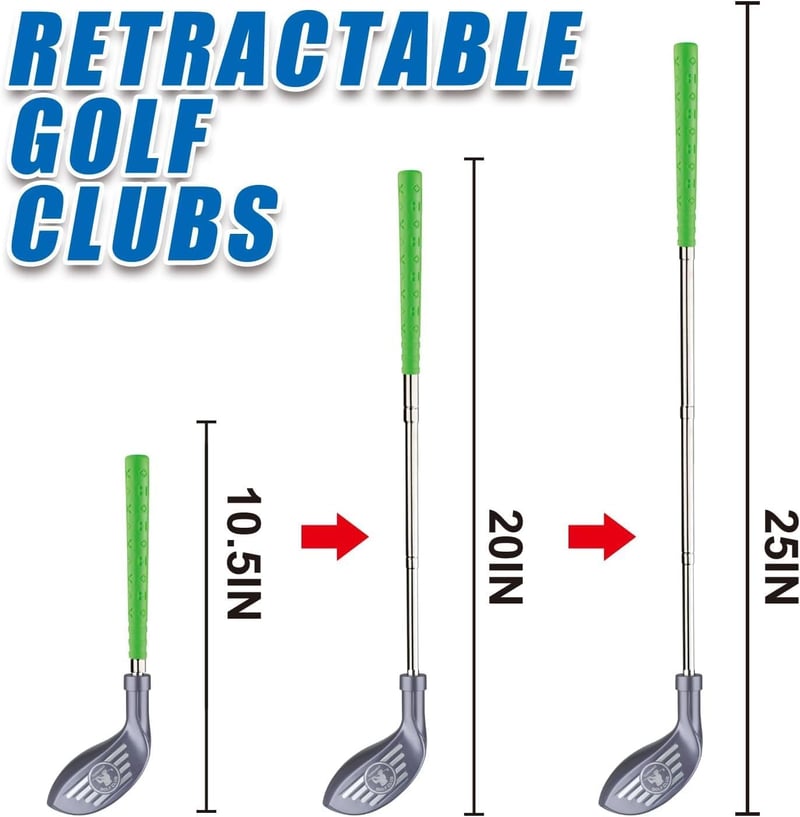 Toddler Golf Set: Adjustable Clubs & Putting Mat for Ages 2-8