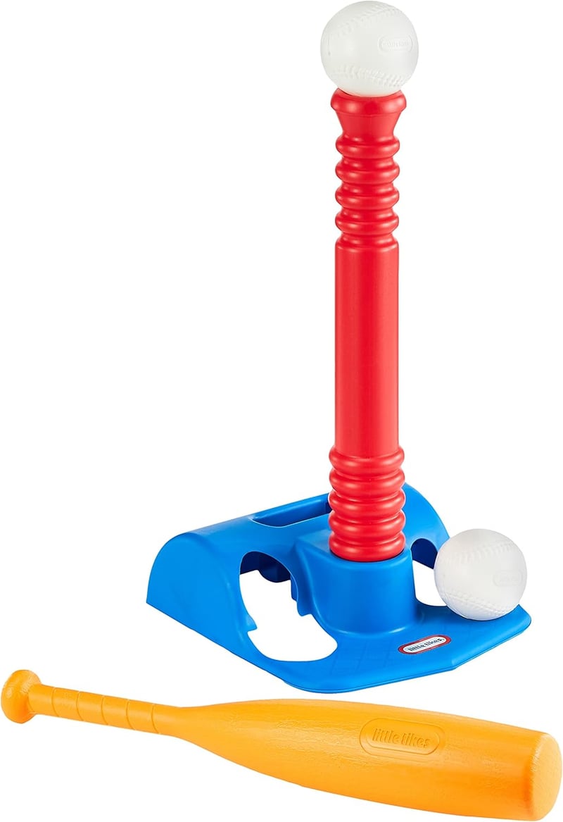 Little Tikes T-Ball Set for Toddlers, 5 Balls, Red