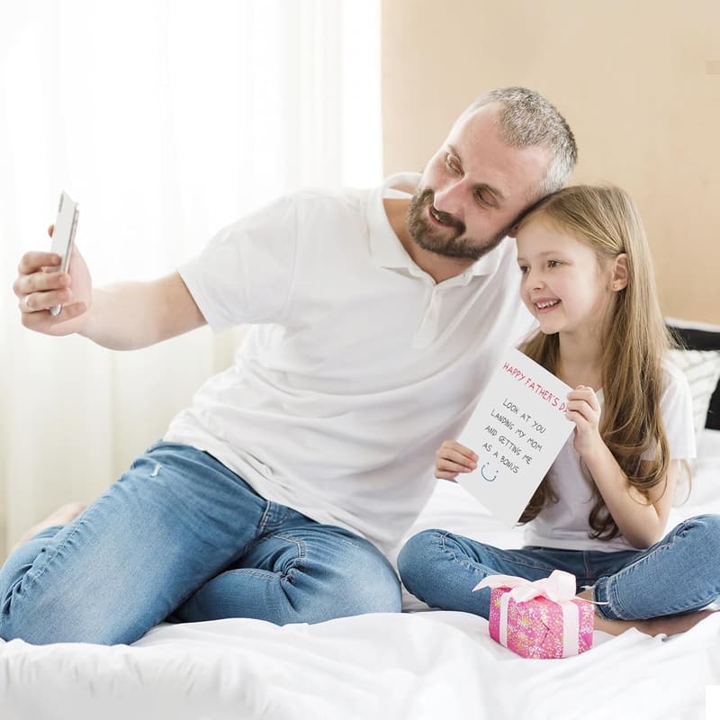 Funny Father's Day Card for Bonus Dads from Kids