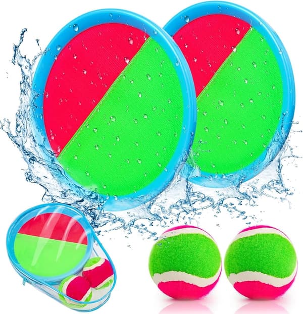 Outdoor Toss and Catch Ball Set for Kids Ages 3-8