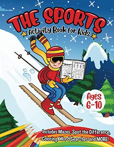 Kids' Sports Activity Book: Fun Puzzles and Coloring for Ages 6-10