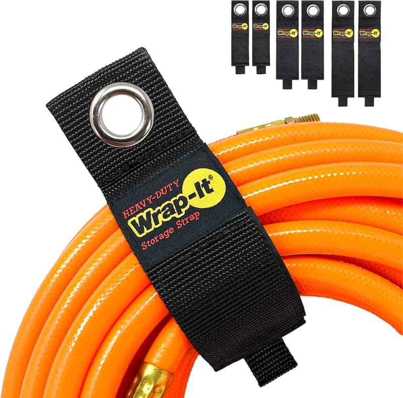 Heavy-Duty Storage Straps for Cables & Organizers - 6 Pack