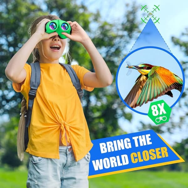 Compact Shockproof Binoculars for Kids