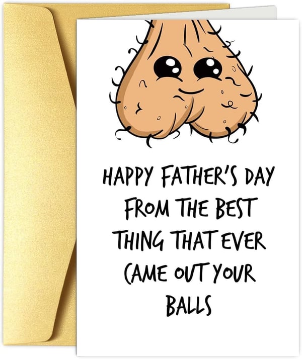 Funny Father's Day Card from Kids - Humorous Greeting Card
