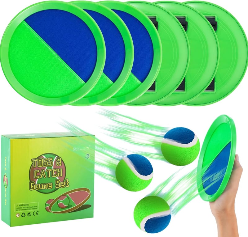 Outdoor Toss and Catch Ball Set for Kids (年齡 4-8)