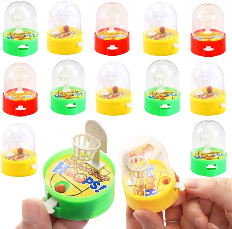 Mini Finger Basketball Game Set - 12 Pack Party Favors