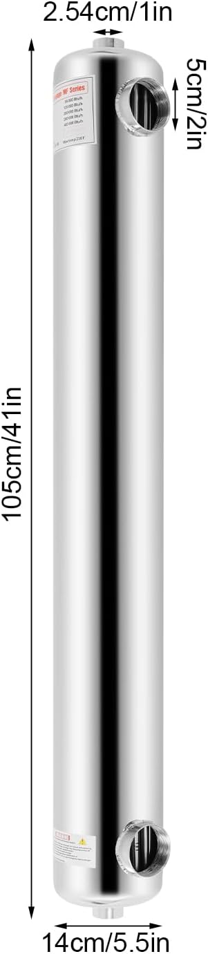 120KW Stainless Steel Heat Exchanger for Outdoor Pool/Spa