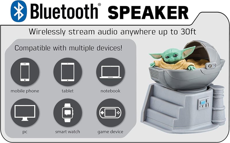 Star Wars The Child Portable Bluetooth Speaker for Kids