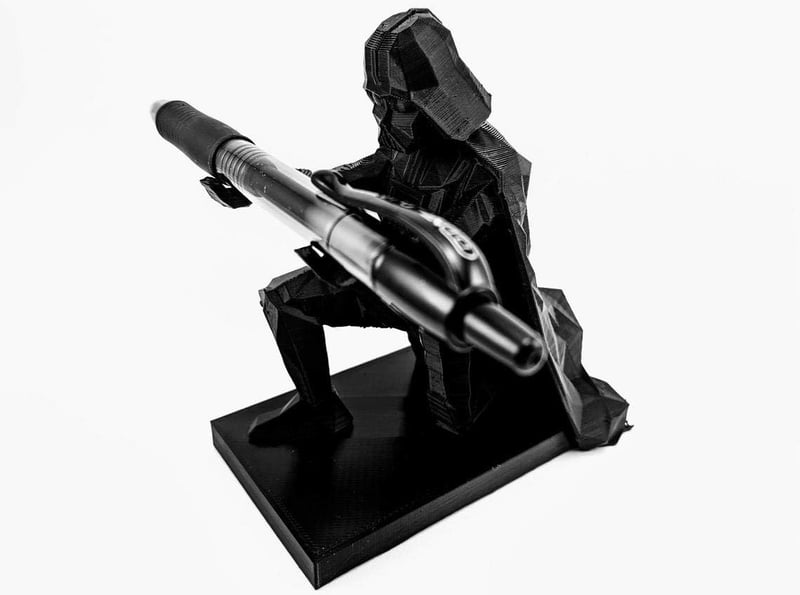 3D Printed Darth Vader Pen Holder - Perfect for Star Wars Fans