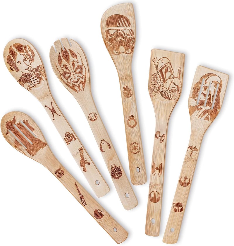 Star Wars Wooden Cooking Utensils Set for Men and Women