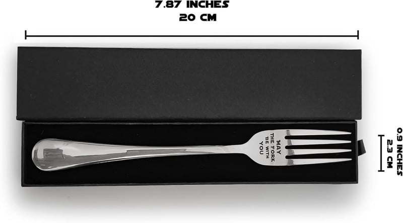 Laser Engraved Stainless Steel Fork in Gift Box for Star Wars Fans