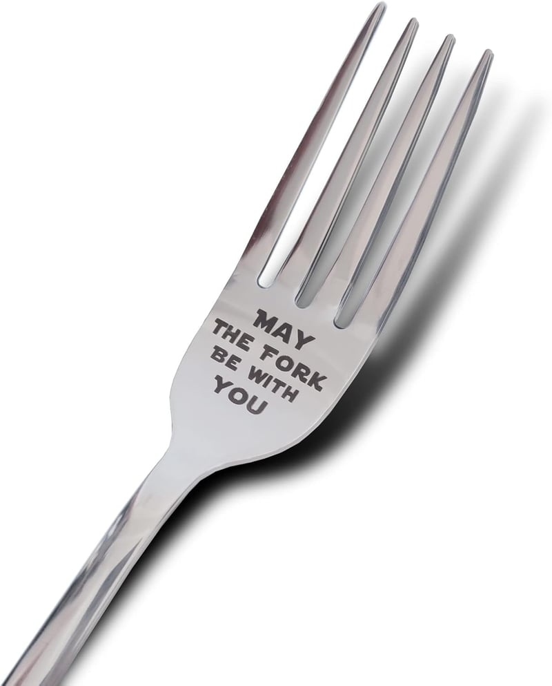 Laser Engraved Stainless Steel Fork in Gift Box for Star Wars Fans
