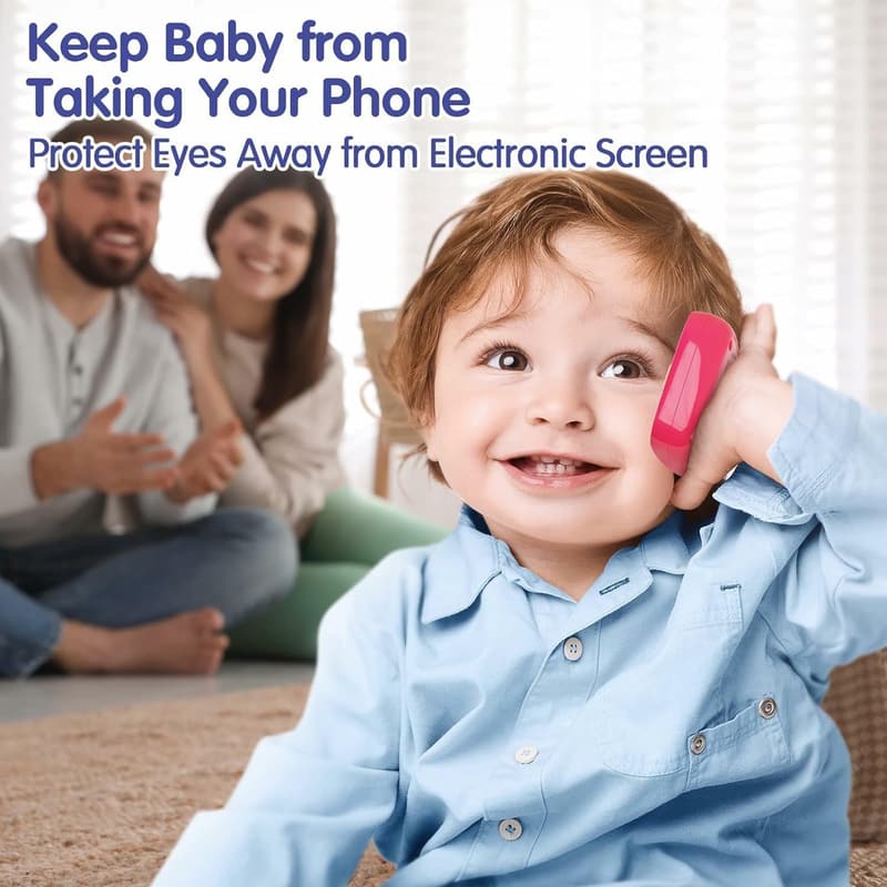 Toddler Learning Phone Toy for 1-Year-Old Girls - Pink