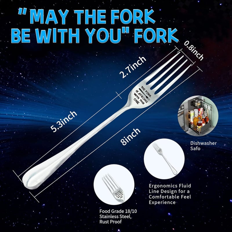Star Wars Laser Engraved Fork Gift for Fans