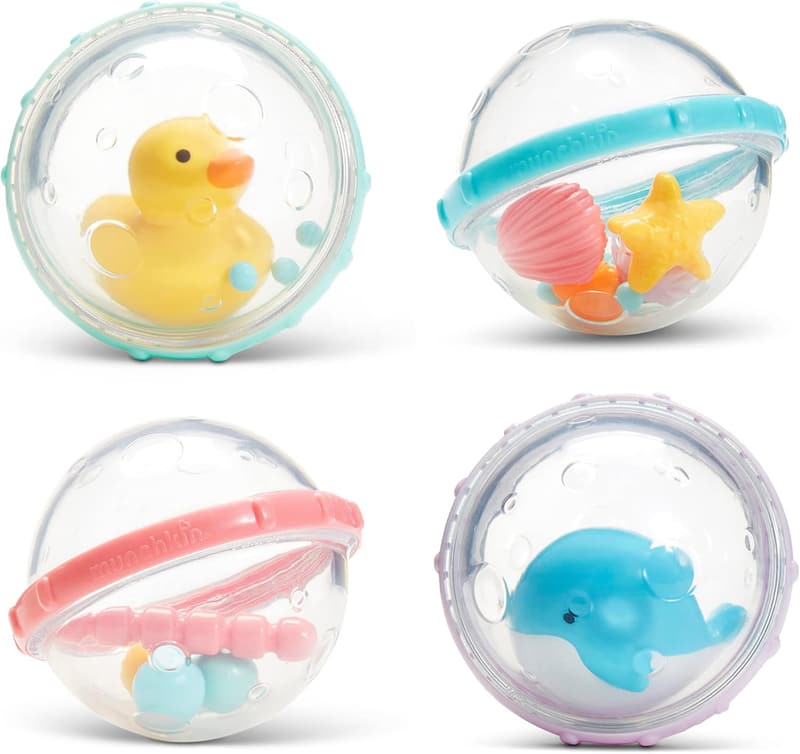 Munchkin Float & Play Bubble Bath Toy Set for Toddlers