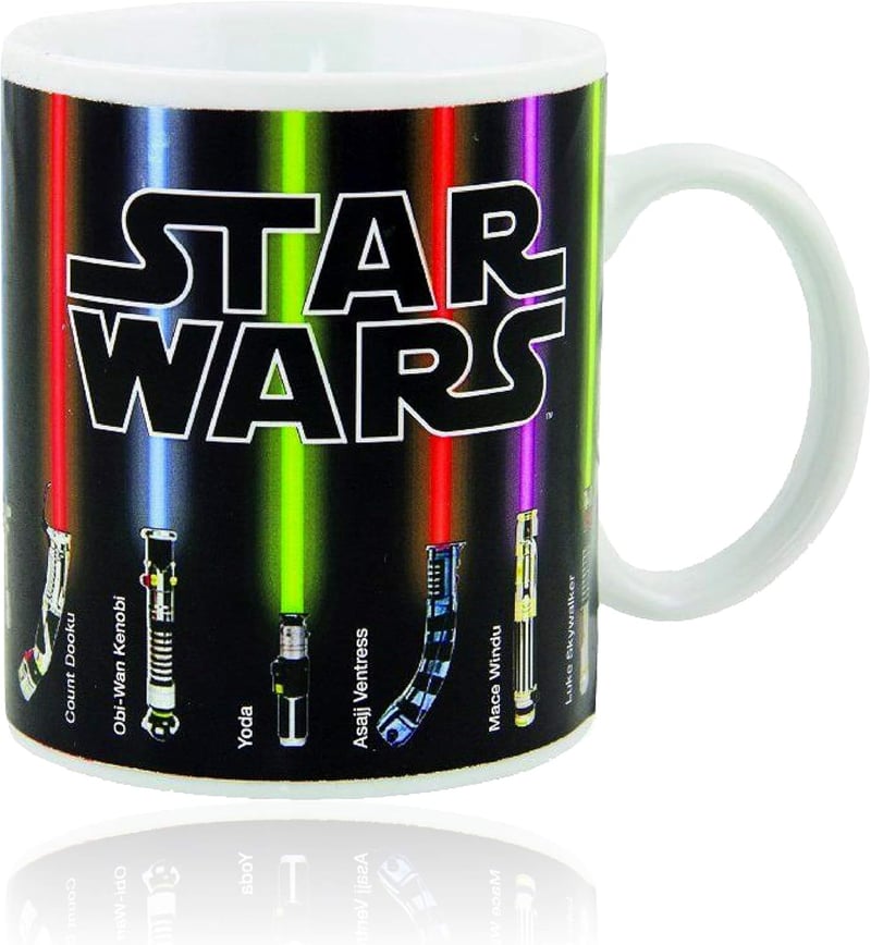 Star Wars Heat-Reveal Mug - Lightsabers Design (12 oz)