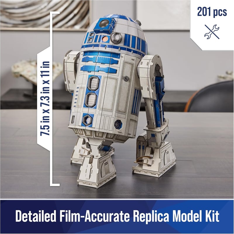 Star Wars R2-D2 4D Cardstock Model Kit for Fans 12+