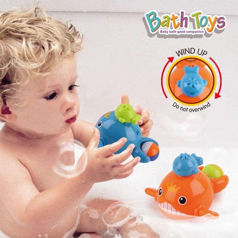 Whale Bath Fishing Game Toy Set for Toddlers 18 Months+