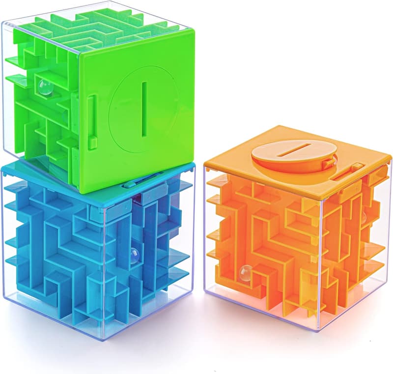 Money Maze Puzzle Gift Boxes - Fun 3-Pack for All Ages