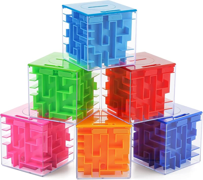 Money Maze Puzzle Gift Boxes - Fun 6-Pack for All Ages