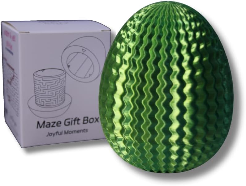 Easter Gift Box - Egg-Shaped Puzzle with Hidden Compartments