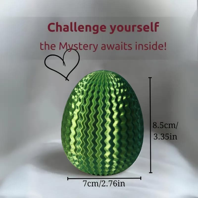 Easter Gift Box - Egg-Shaped Puzzle with Hidden Compartments
