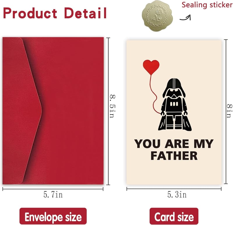 Star Wars Father's Day Card for Dad, Husband, or Son
